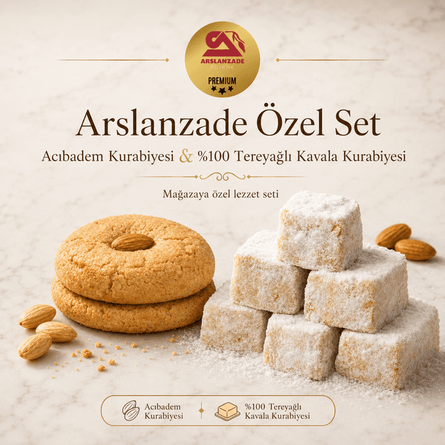Acıbadem ve Tereyağlı Kurabiye Seti